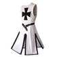 Knights Templar Crusader Cosplay Costume - Authentic Tunic & Cape Kit for Halloween