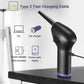 Cordless Air Duster Travel-Friendly 15000mAh Motor-Driven Cleaner - USB Battery-Powered Compressed Air Blower