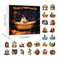 Countdown Halloween Calendar 24 Acrylic Ghosts Decor