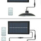 Solar2026 Edition Pendant Light With Remote Control, Outdoor Water-Resistant LED Lamps For Shed Barn Backyard Patio