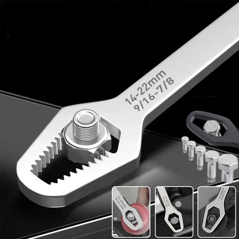 Flexible Torx Wrench Device Kit - 8-22mm Double-Head Spanner for Household Tools and Repairs