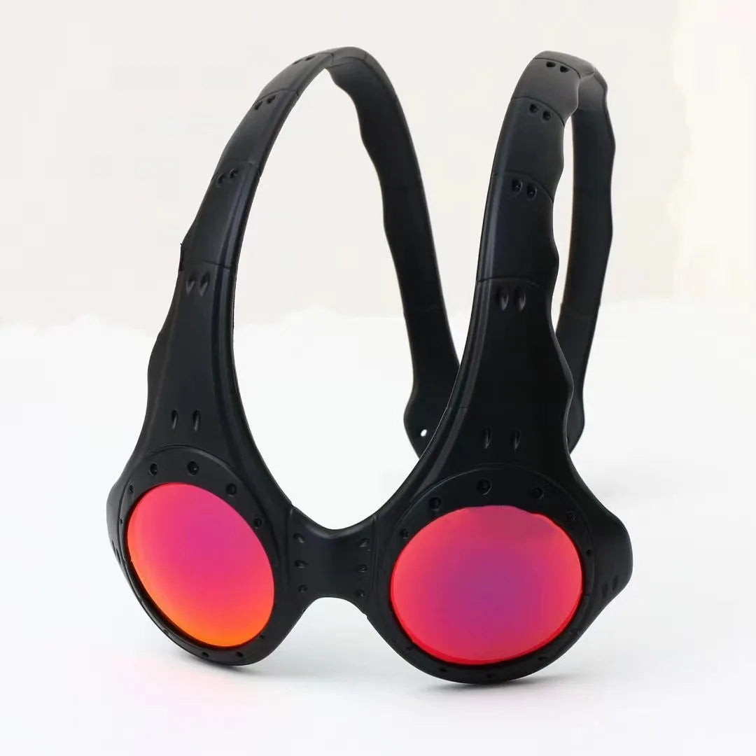 Sunglasses2026 Edition Metal Frame Oversized Round Lens Eyewear For Outdoor Cycling TikTok Viral Retro