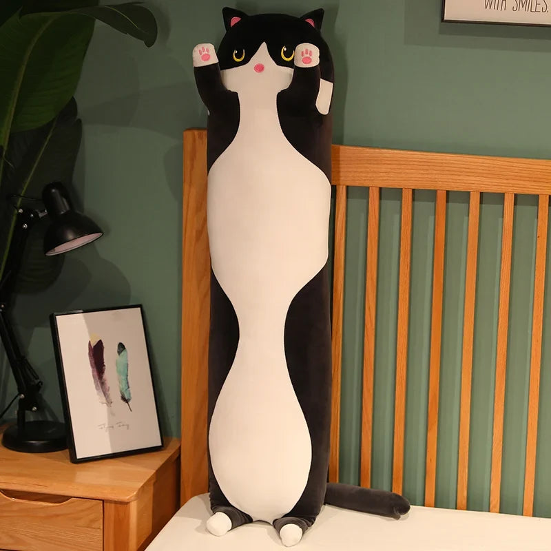 Adorable Plush Cat & Dog Pillow - 50-130cm (19.6-51.1 inch) Plush Cushion for Kids & Girls, Great for Naps and Relaxation