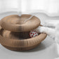 multi-level kitten claw toy 2026 – Foldable cardboard cat scratcher with catnip and bell