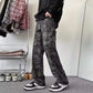 Men’s Oversized Cargo Jeans - Baggy Straight Denim Wear