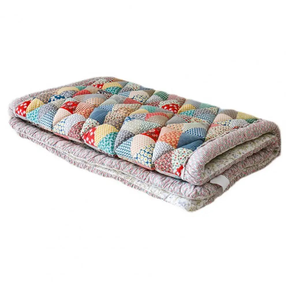 Cotton Sofa Cover Bohemian Plush Anti-Slip Thickened Floral Cushion Protection