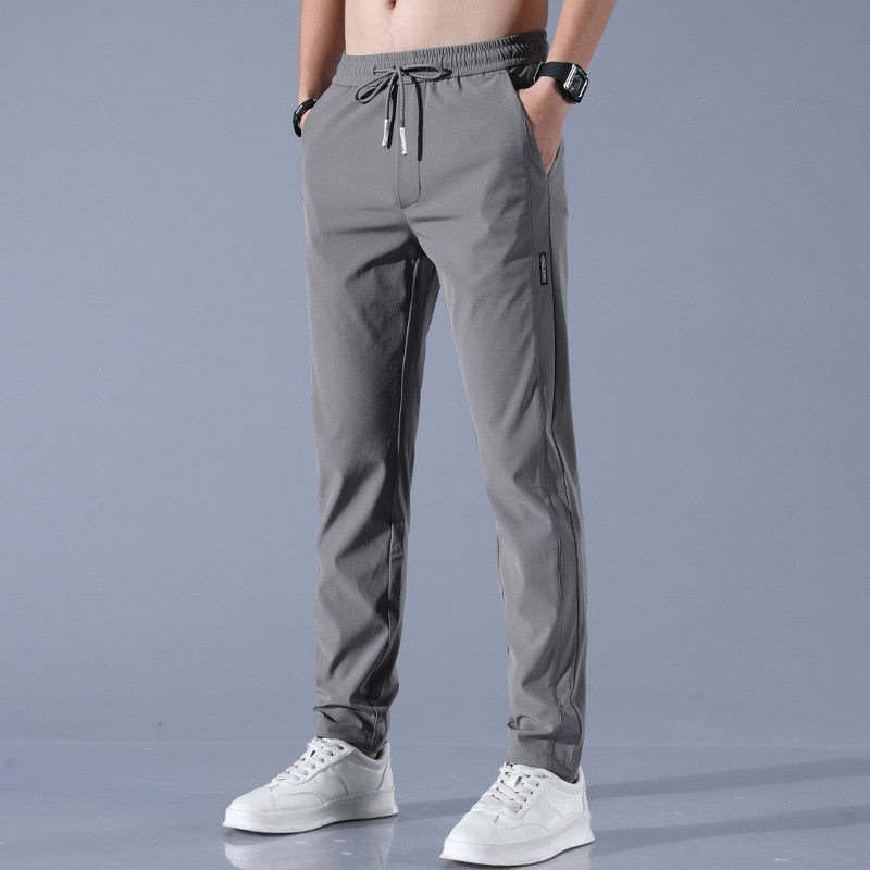 Men's Khaki Chino Pants - Lightweight Versatile Fit for Business and Casual Wear, Regular Fit, Multiple Sizes Available-5