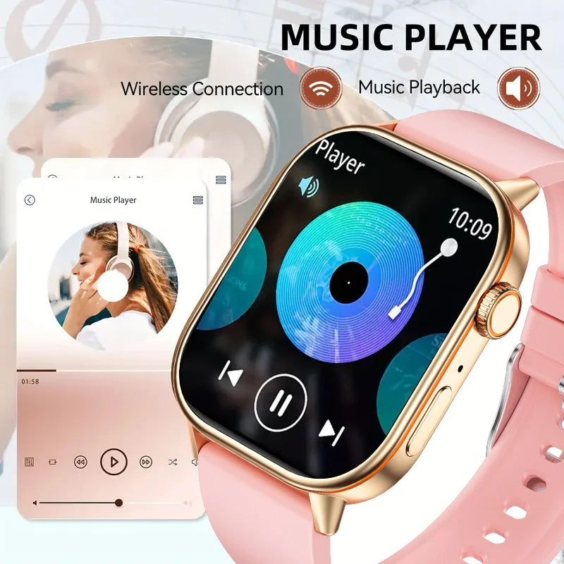 Smartwatch2025 Edition GPS 2.01 Inch AMOLED Display IP68 Water-Resistant Fitness Tracker for Active Living Fall