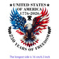 Iron2026 Edition On Patches USA Flag Bald Eagle Heat Transfer Kit Patriotic 4th Of July DIY Clothing Decor