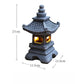 Lantern Solar Resin Stone Pagoda Garden Ornament Zen Chinese Style Outdoor Light Fall 2026 Eco Friendly Decor