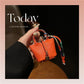 Inspired Birkin Mini Hand Bag - Leather Basket Bag Charm Keychain & Earphone Case