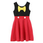 Light girls' dress - sleeveless a-line, polyester, elastane, casual summer wear