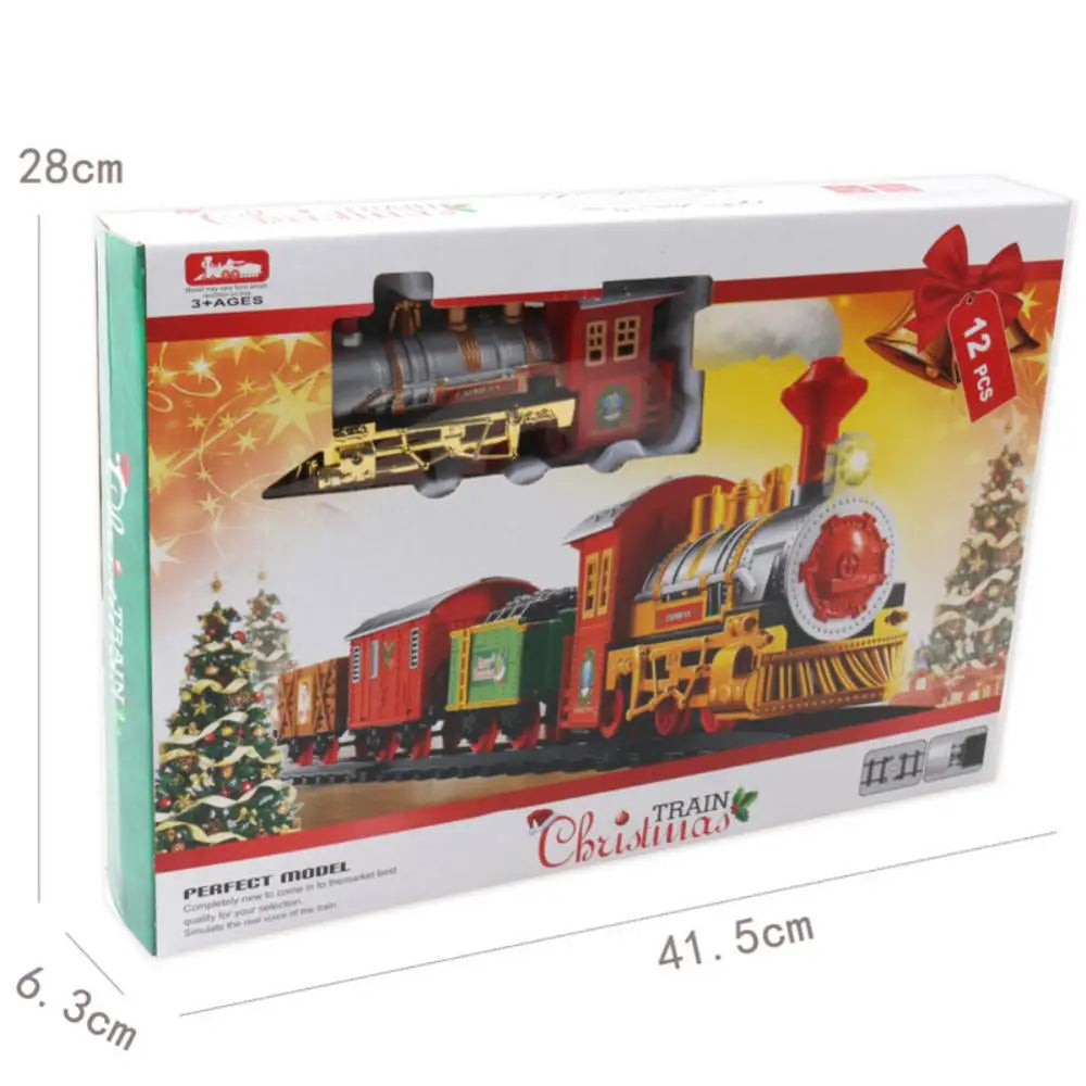 Top-Grade Remote Control Motor-Driven Train Kit - Creative Christmas Gift for Kids, Fun Train Toy with Music and Lights