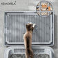 Semi-Enclosed Leak-Proof High-Sided with Mat 2026 – KEMORELA Extra Large Stainless Steel Cat Litter Box
