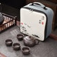 Purple Clay Travel Tea Kit Travel-Friendly Kung Fu Teaware