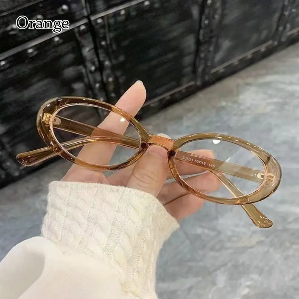 Blue2026 Edition Light Glasses Y2K Retro Oval Frame Eyeglasses For Reading And Computer Use, TikTok Viral