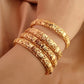 Color Gold Bangle Openwork Wedding Bracelet Dubai Style
