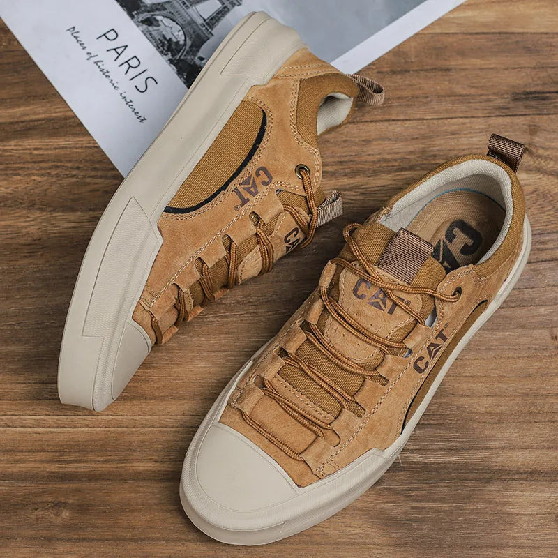 Sturdy men's outdoor sneakers - anti-slip wear-resistant fabric upper, for hiking and casual everyday
