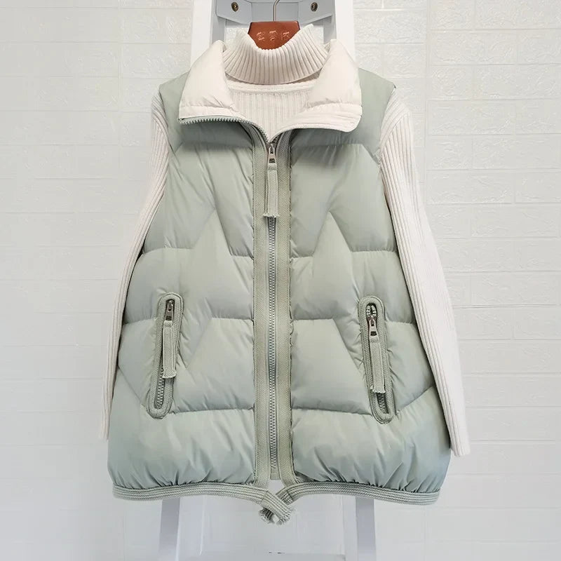 Light Women’s Puffer Vest - Short Relaxed, Duck Down