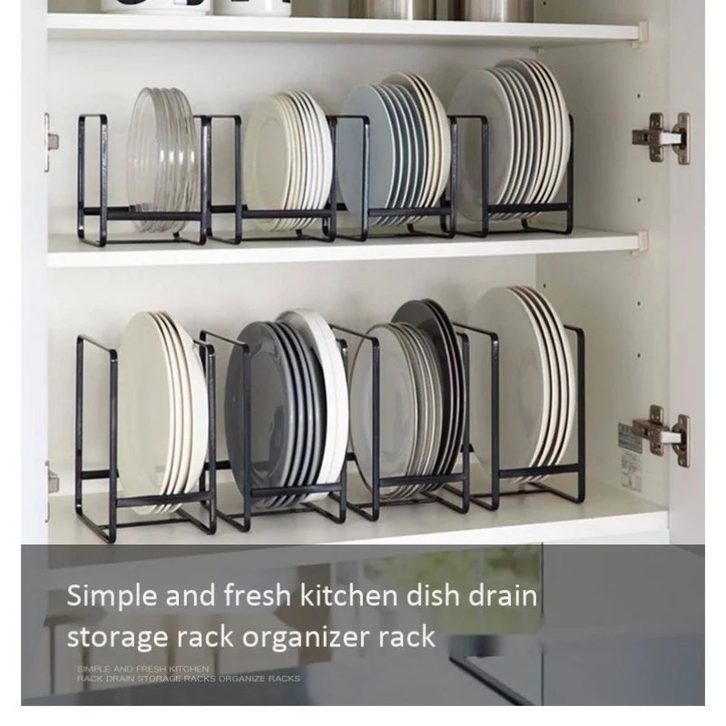 Rack Plate Countertop Dish Organizer Metal Layered Drain