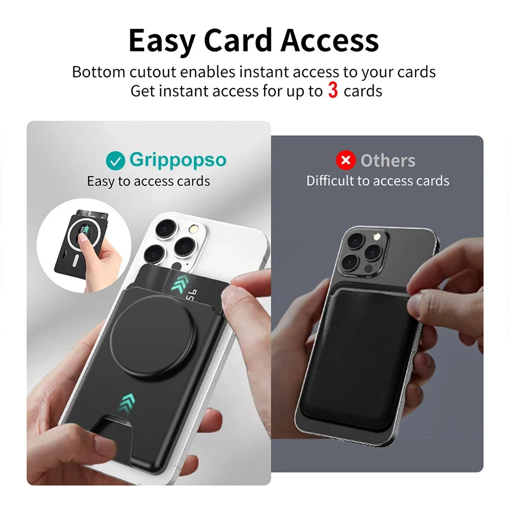 Magnetic2026 Edition Wallet With Expanding Grip For Phones Universal Card Holder Case Anti Scratch And Dustproof Back To School