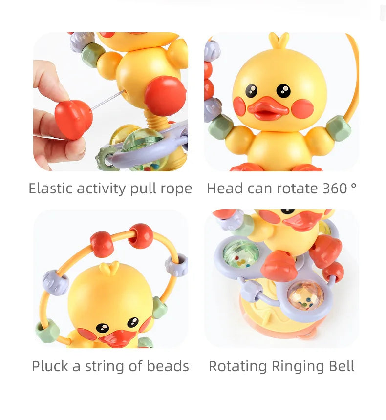 Soothing Baby Rattle Suction Cup Newborn Sensory Toys