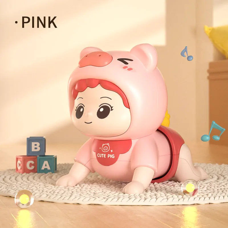 Crawling Baby Guide Toy Newborn Sensory Toys Music Aid