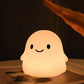 Halloween Night Light Silicone Cute Ghost Duck Pumpkin Lamp Halloween 2025 Nursery Battery-Powered Kid Safe Gift