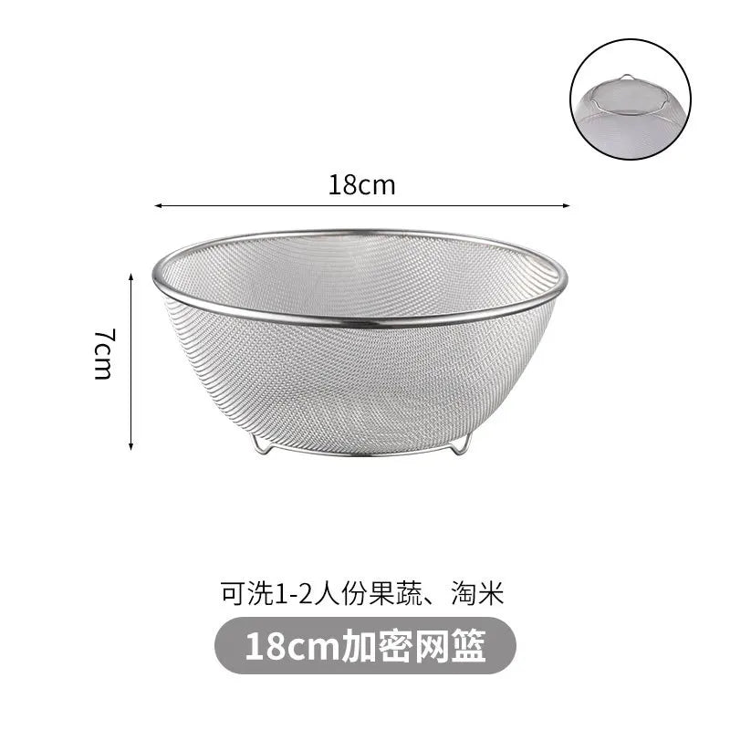 Stainless Steel Drain Basket Colander and Strainer, Spring Cleaning 2026 Eco Friendly Kitchen Device