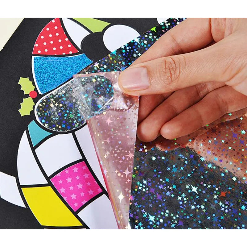 DIY Creative Magic Transfer Painting Craft Kit for Kids - Educational Arts & Crafts Learning Toy, Cartoon Drawing Fun  20x17cm (7.8x6.6 inch)