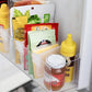 Refrigerator Storage Partition Board 4Pcs - Retractable Plastic Divider Household Organizers for Kitchen