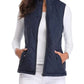 Light Women Quilted Vest - Stand Collar Cotton Winter