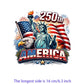 Iron2026 Edition On Patches USA Flag Bald Eagle Heat Transfer Kit Patriotic 4th Of July DIY Clothing Decor