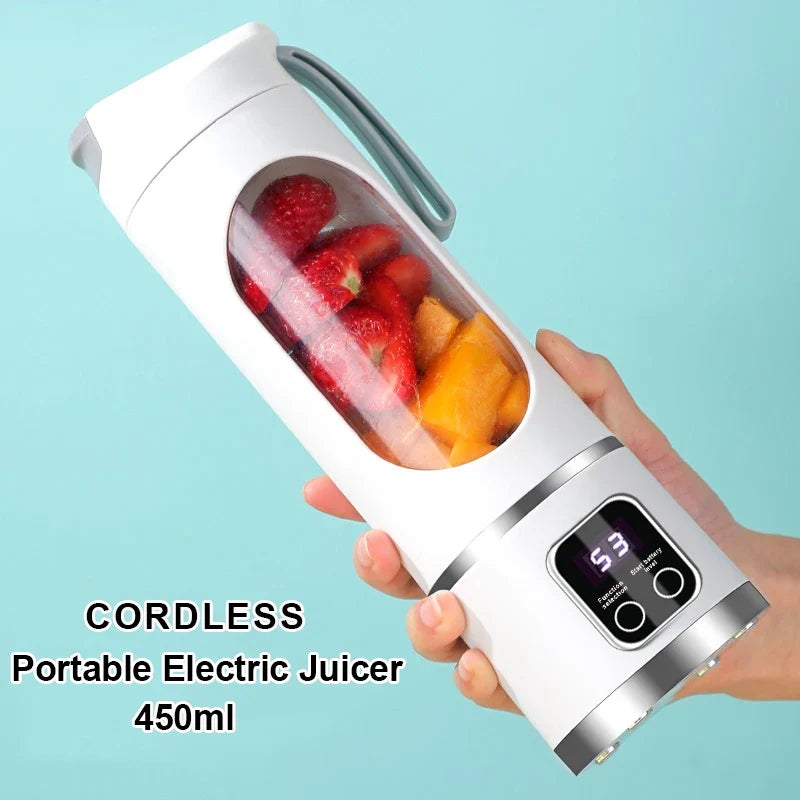 Travel-Friendly Juicer 450ml Travel Juicer Machine For Smoothies On The Go Summer 2026 Great Gift