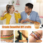 Bead Stringing Machine Motor-Driven Wooden Spinner Craft Device Back To School 2025 Fast Bracelet Necklace Maker