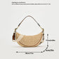 hobo style, crossbody, for beach & summer – Light women's woven straw shoulder bag