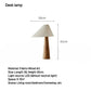Japandi Conical Oak Floor Lamp Wabi Sabi Retro Lighting Household Decor