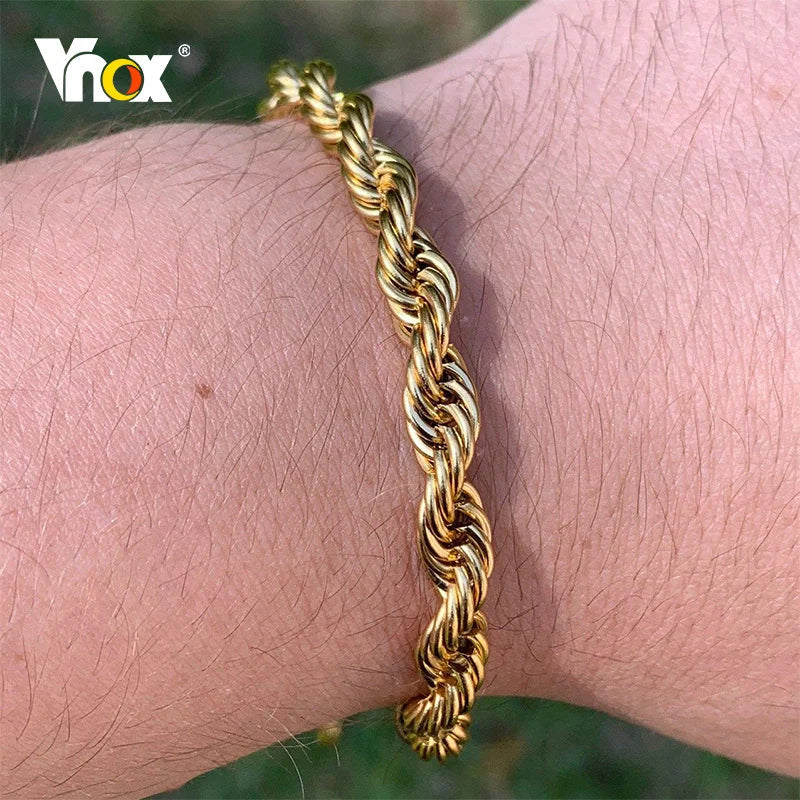 Steel Stainless Rope Chain Bracelet Twisted Singapore