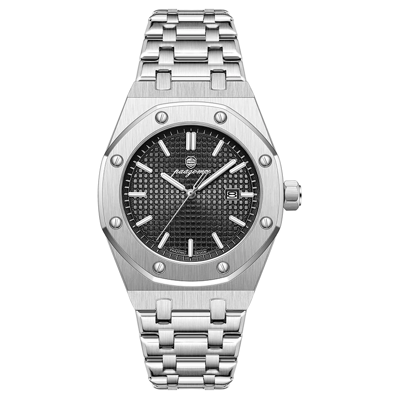 Quartz Stainless Steel Business Watch Water-Resistant Date