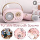 Karaoke Travel-Friendly Bluetooth Speaker With Microphone Mini FM Radio Back To School 2025 Gift Idea