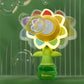 Machine Bubble Sunflower Bubble Maker Toy Kids Summer 2025 One Key Automatic Light Dancing Gift