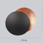 Wall2026 Edition Sconce Light Round Eclipse Contemporary Wall Lamp Iron Construction Ambient Bedside Decor Fall