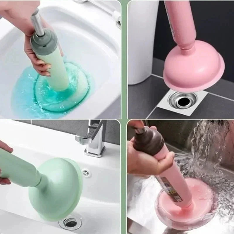 Silicone2026 Edition Toilet Plunger High Pressure Pump Drain Cleaner Device Eco Friendly Anti Clogging Kitchen Bathroom Fall