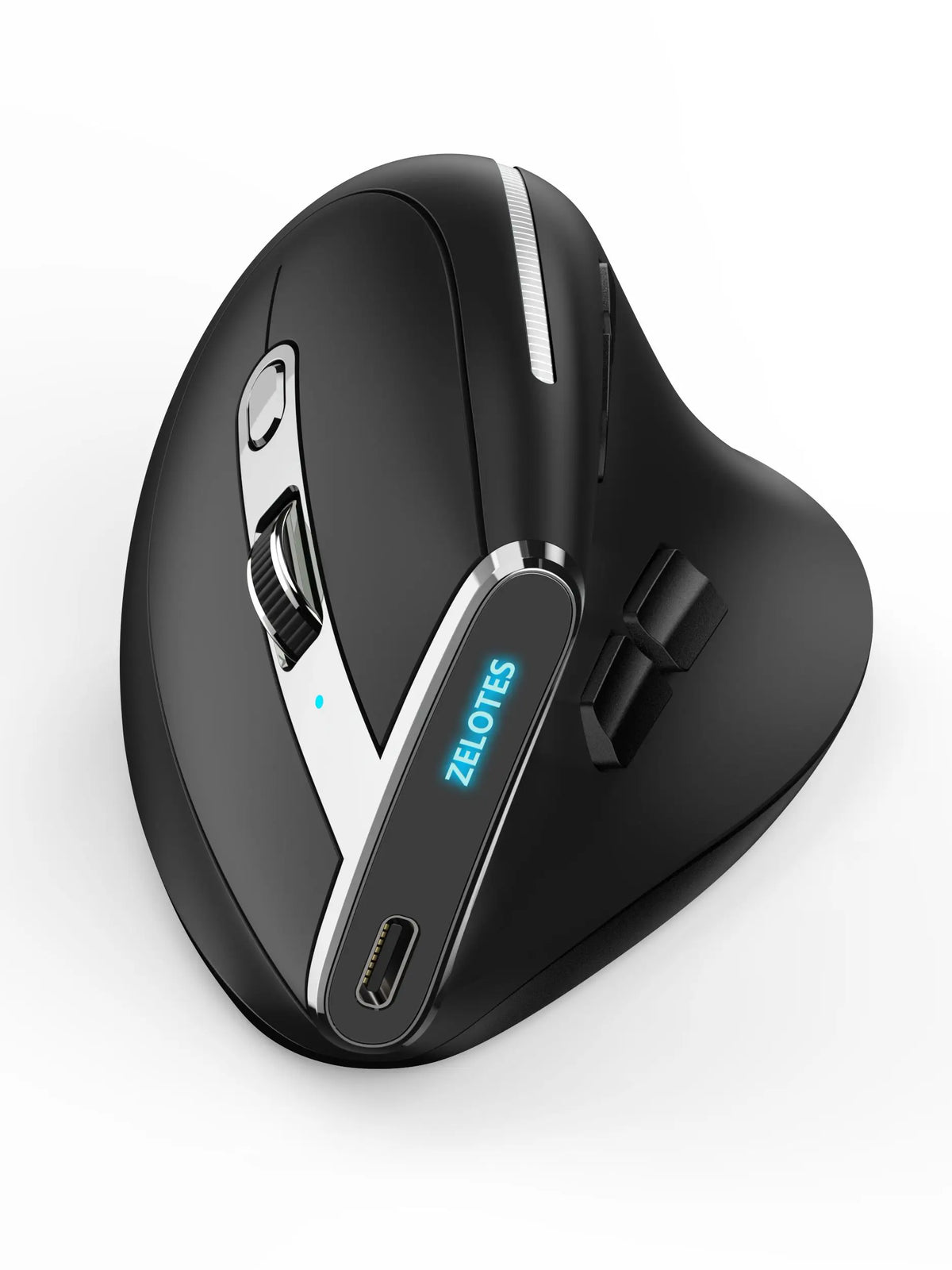 Bluetooth Vertical Comfort-Grip Mouse With OLED Screen
