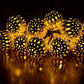 Solar2026 Edition String Lights Moroccan Ball LED Outdoor Water-Resistant 8 Modes Garden Party Christmas Decor