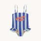 Light unisex one-piece swimsuit - casual cut, nylon, beach & pool wear for kids