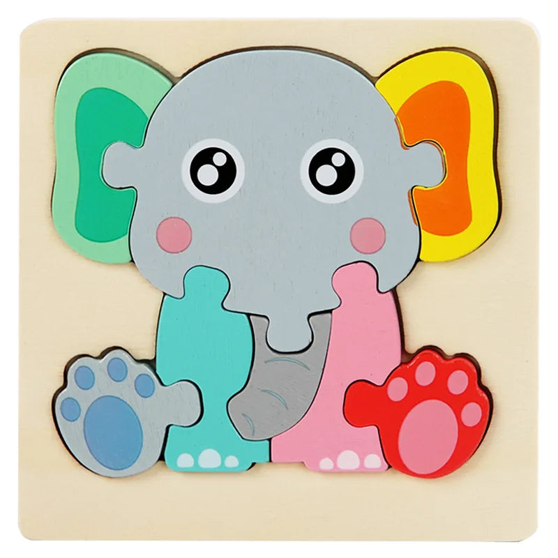 Puzzle Wooden Montessori Animals Educational Toy for Kids
