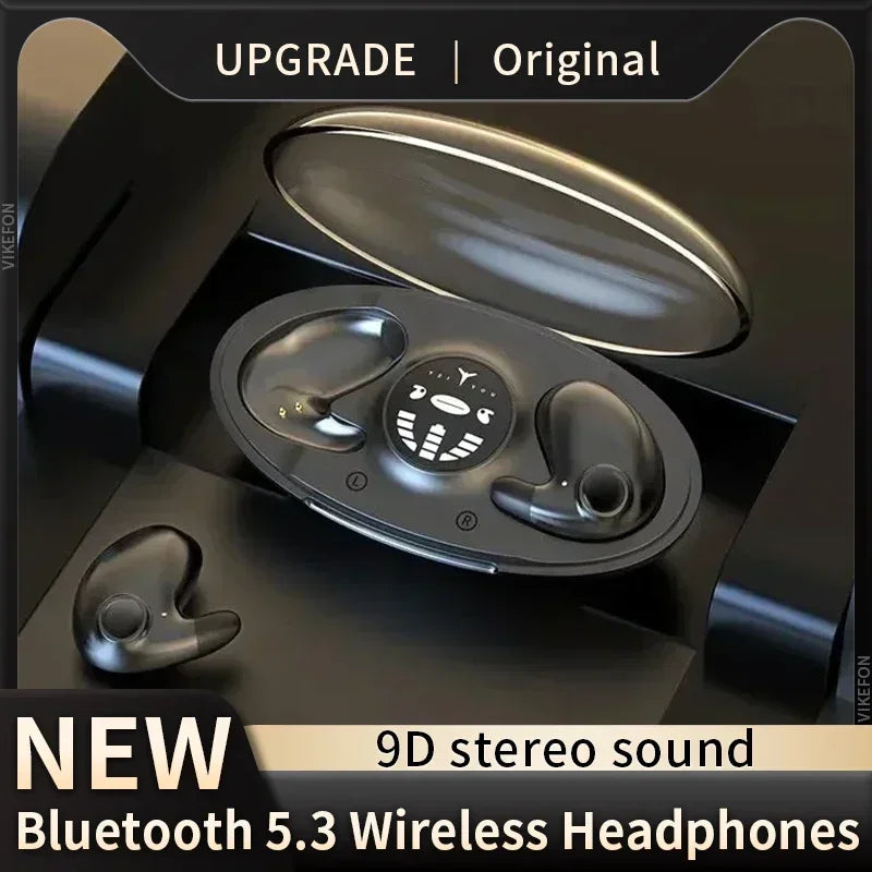 Invisible Sleep Cordless Earphone TWS Bluetooth 5.3 Headphones IPX5 Water-Resistant Sports Earbuds