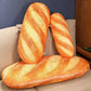 Plush French Bread Pillow - Plush Stuffed Food Decor, Fun Party Prop for Kids, Cozy Sleeping Companion, Unique Room Gift