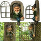 Gnome Garden Resin Statue Naughty Elf Window Hugger Fairy Tale Garden Decor Fall 2026 Gift Idea